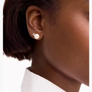 NWT Kate Spade Pearl and Diamond “Pearls of Wisdom” Earrings